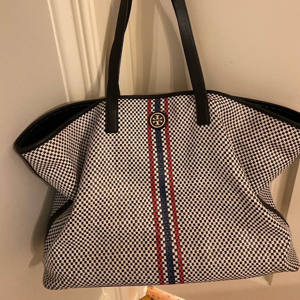 2 totes: Tory Burch and Madewell